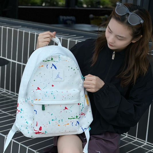Jordan Monogram Canvas Backpack – White Graffiti