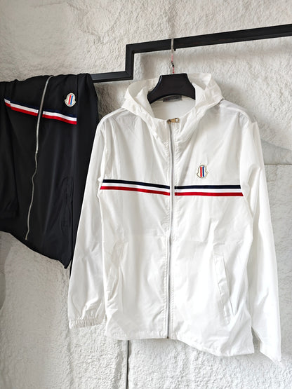 Moncler Lightweight Hooded Sun Protection Jacket