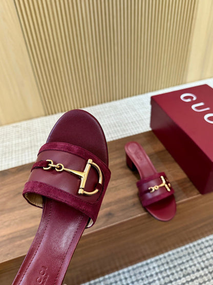 Gucci D-Horsebit Mule Sandals