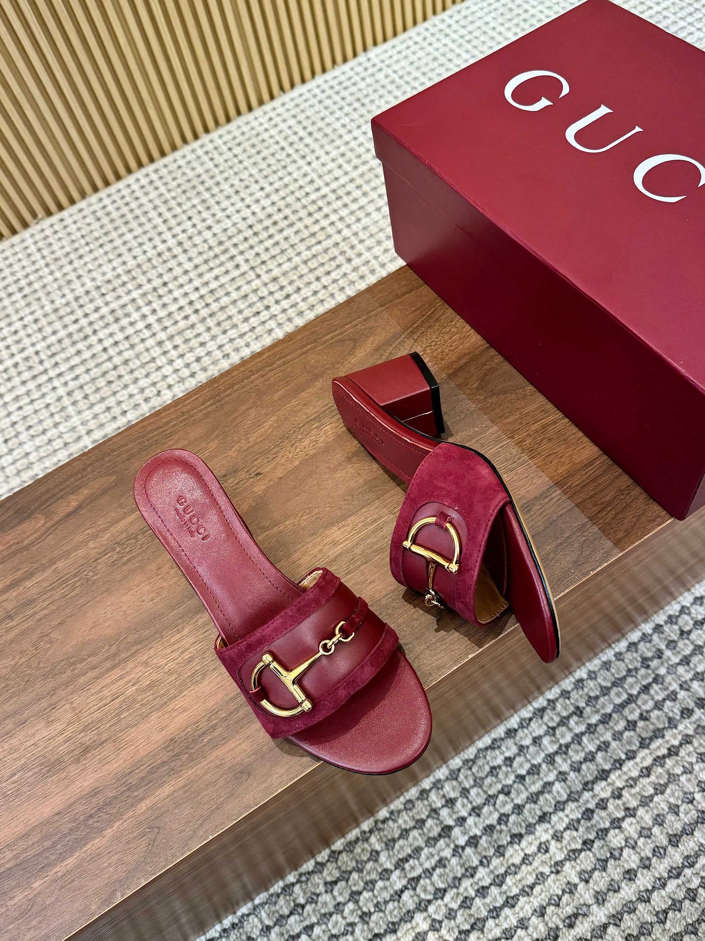 Gucci D-Horsebit Mule Sandals