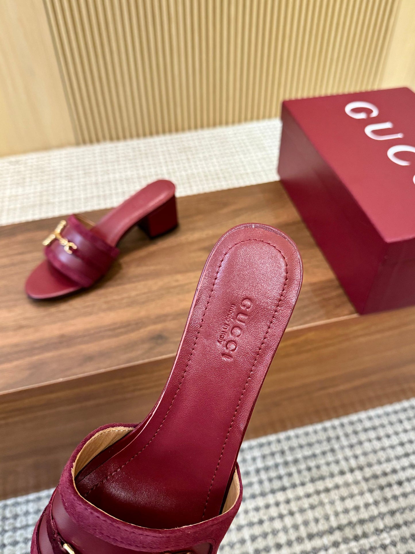 Gucci D-Horsebit Mule Sandals