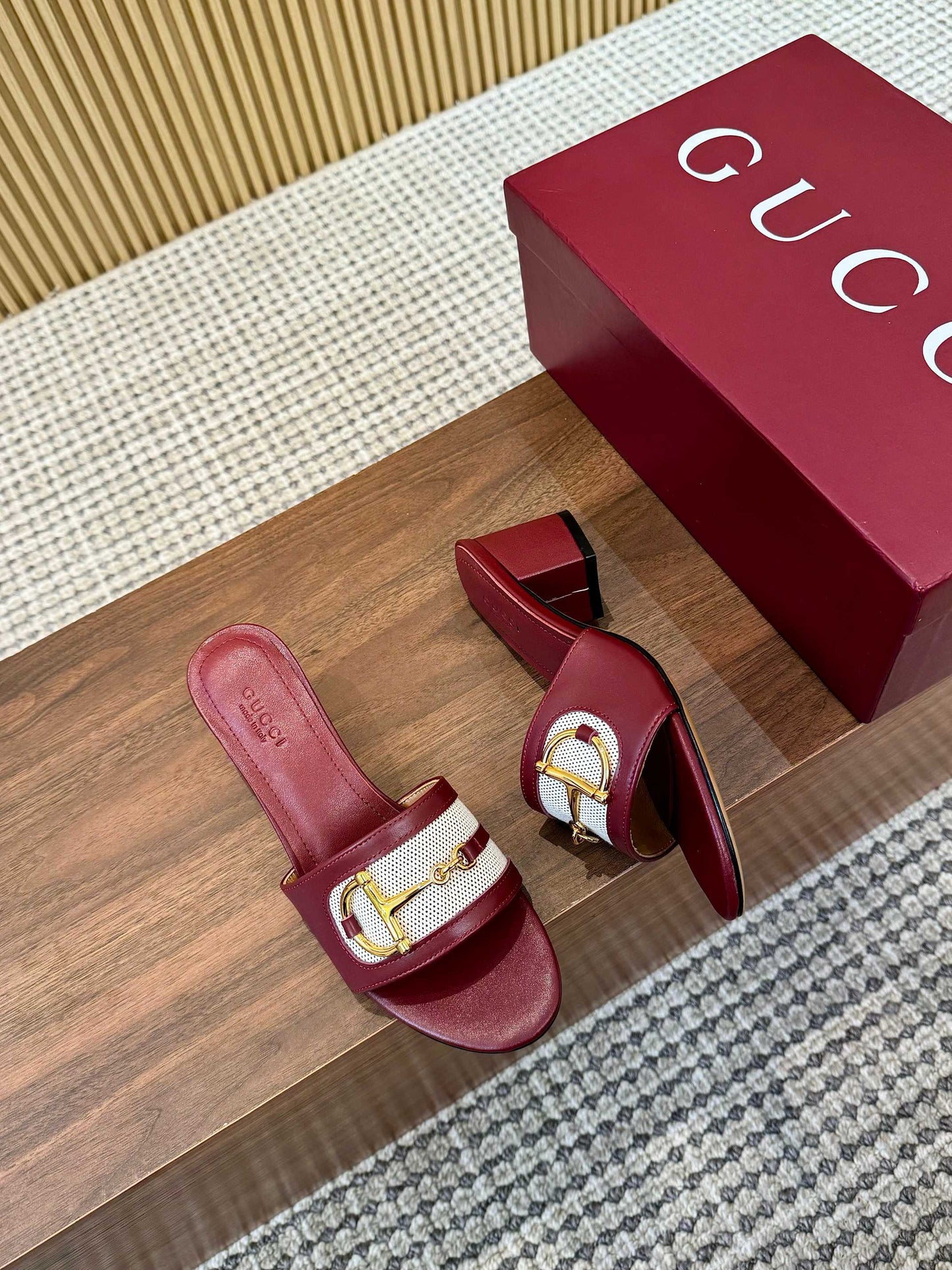 Gucci D-Horsebit Mule Sandals