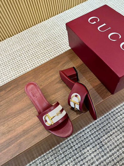 Gucci D-Horsebit Mule Sandals