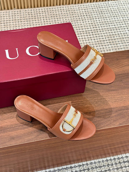 Gucci D-Horsebit Mule Sandals