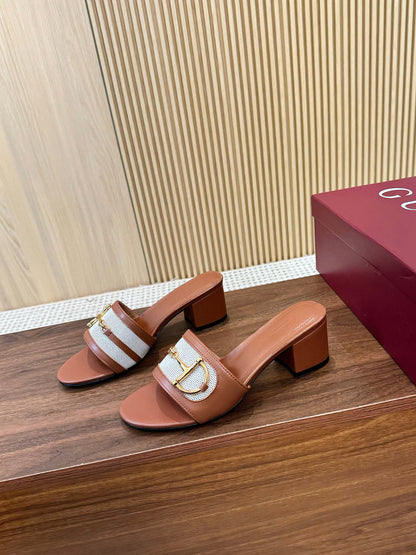 Gucci D-Horsebit Mule Sandals