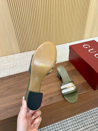 Gucci D-Horsebit Mule Sandals