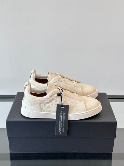 Zegna Men's Low-Top Leather Sneakers