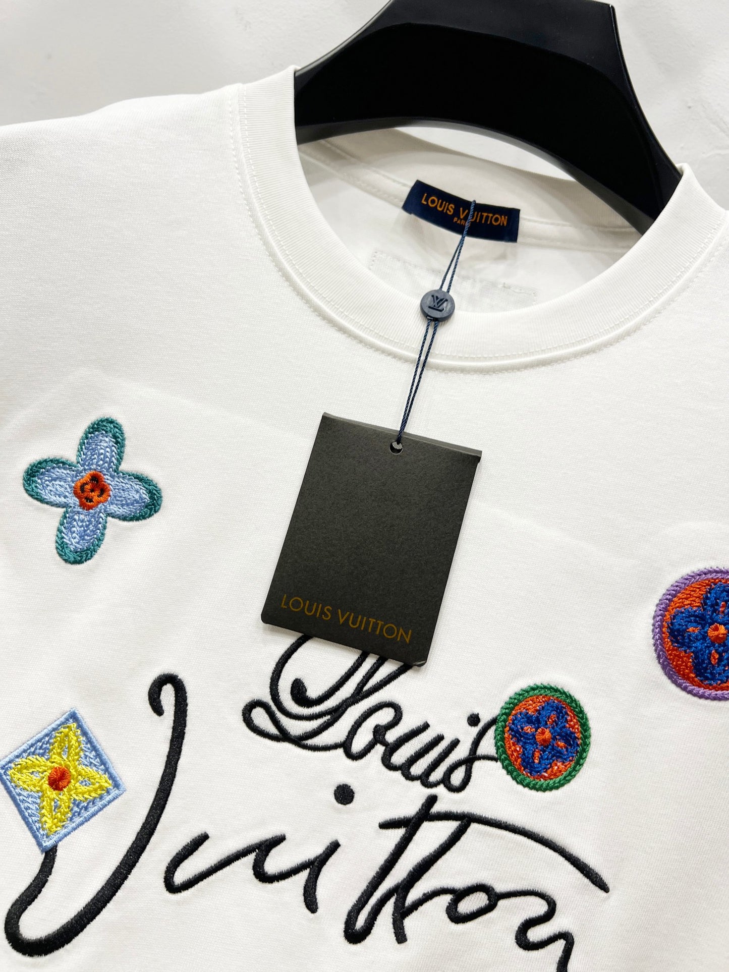 Louis Vuitton Colorful Monogram Embroidered T-Shirt – 2025SS