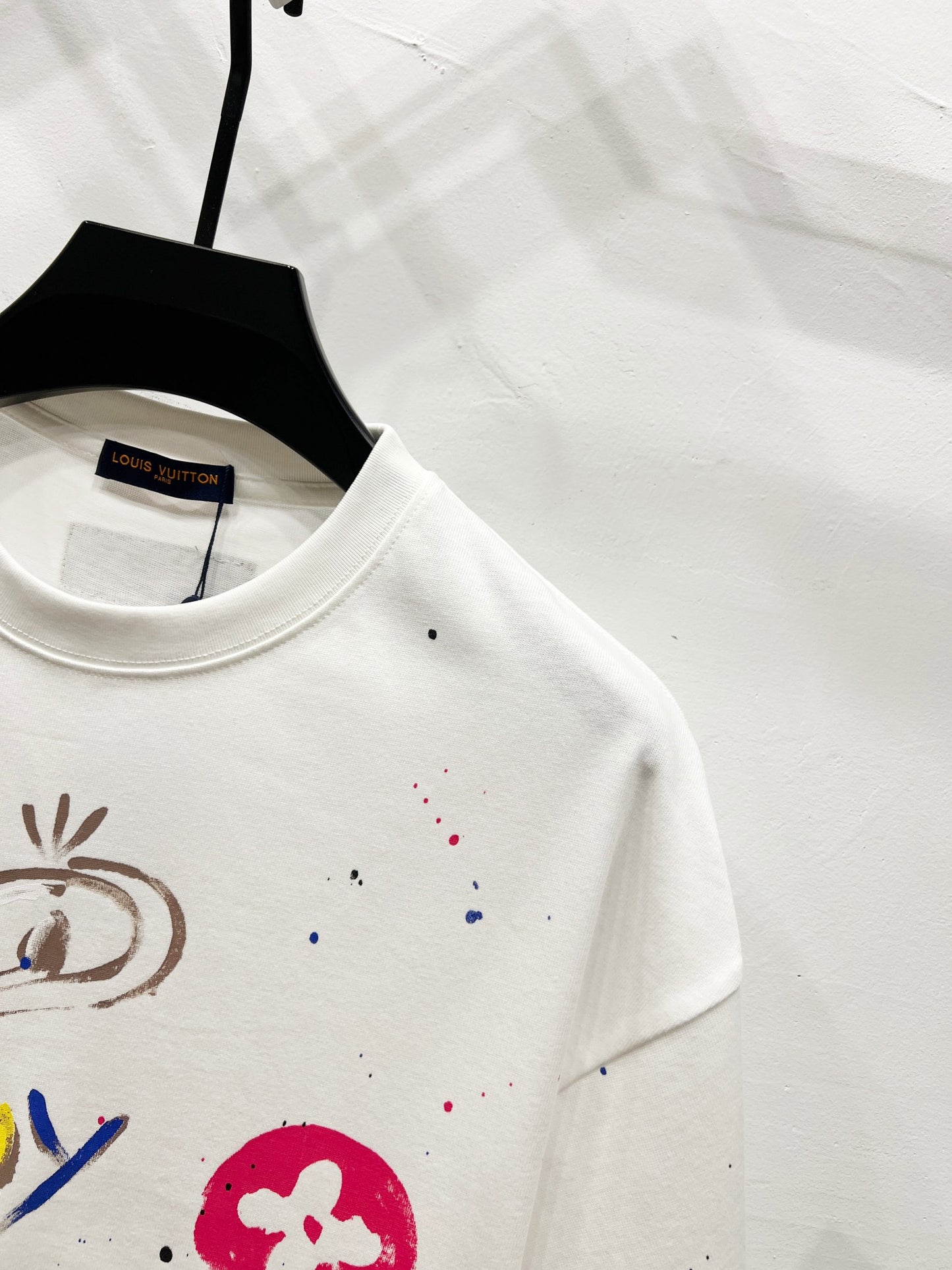Louis Vuitton Universe Graffiti Paint Splatter T-Shirt – 2025SS