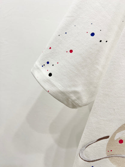 Louis Vuitton Universe Graffiti Paint Splatter T-Shirt – 2025SS