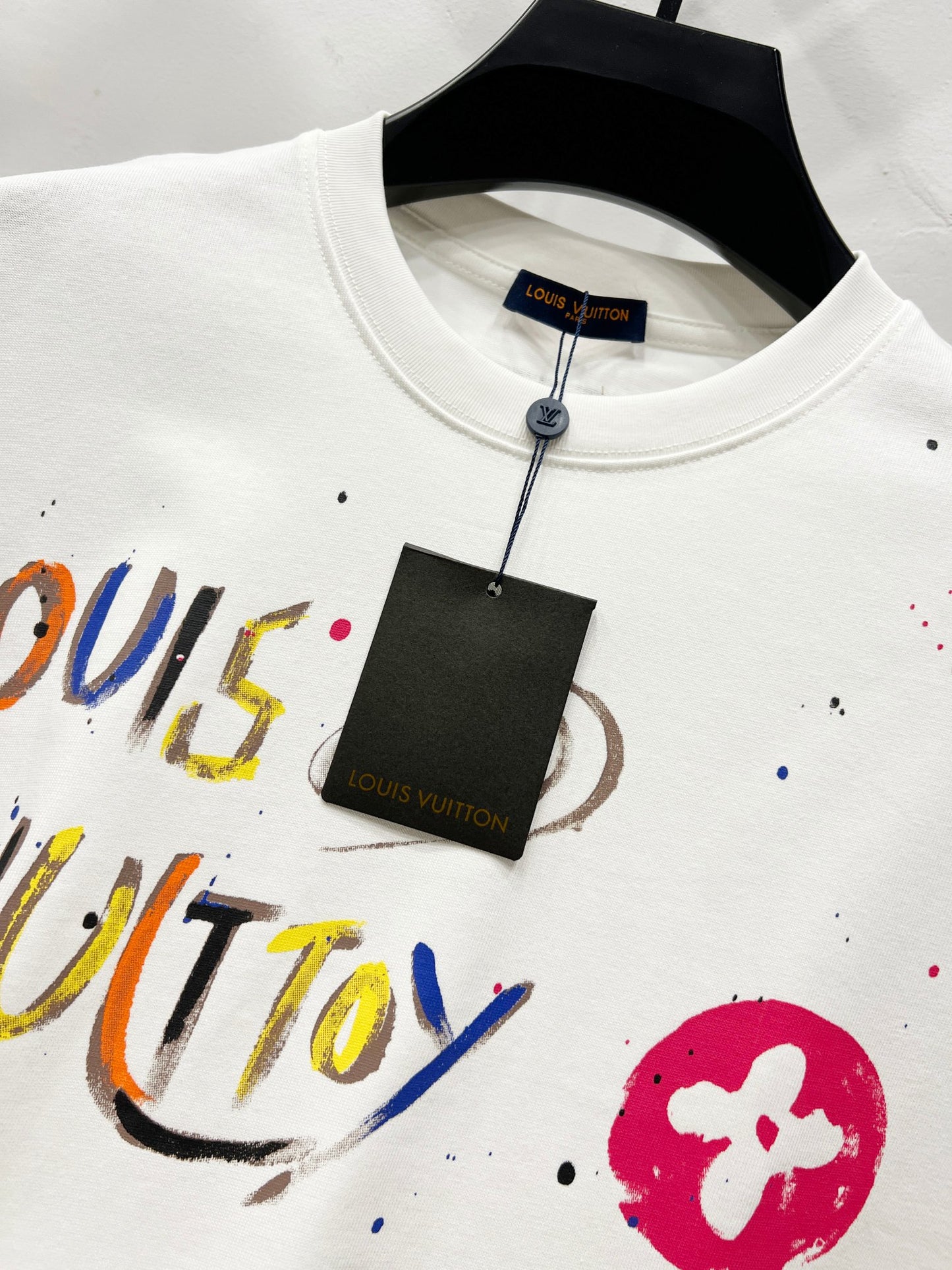 Louis Vuitton Universe Graffiti Paint Splatter T-Shirt – 2025SS