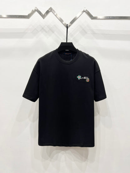 Louis Vuitton Embroidered Floral Logo T-Shirt – 25SS Collection