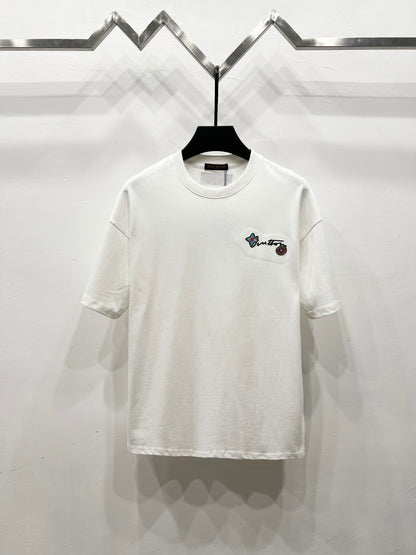 Louis Vuitton Embroidered Floral Logo T-Shirt – 25SS Collection