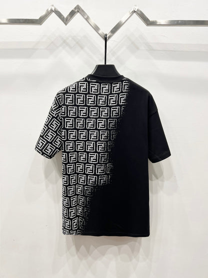 Fendi Gradient Logo Round Neck T-Shirt – 2025SS Collection