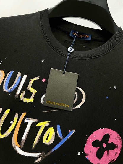 Louis Vuitton Universe Graffiti Paint Splatter T-Shirt – 2025SS