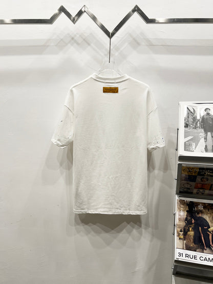 Louis Vuitton Colorful Graffiti Logo T-Shirt – 2025 Summer Collection