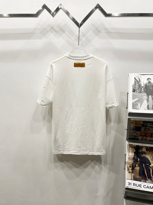 Louis Vuitton Colorful Graffiti Logo T-Shirt – 2025 Summer Collection