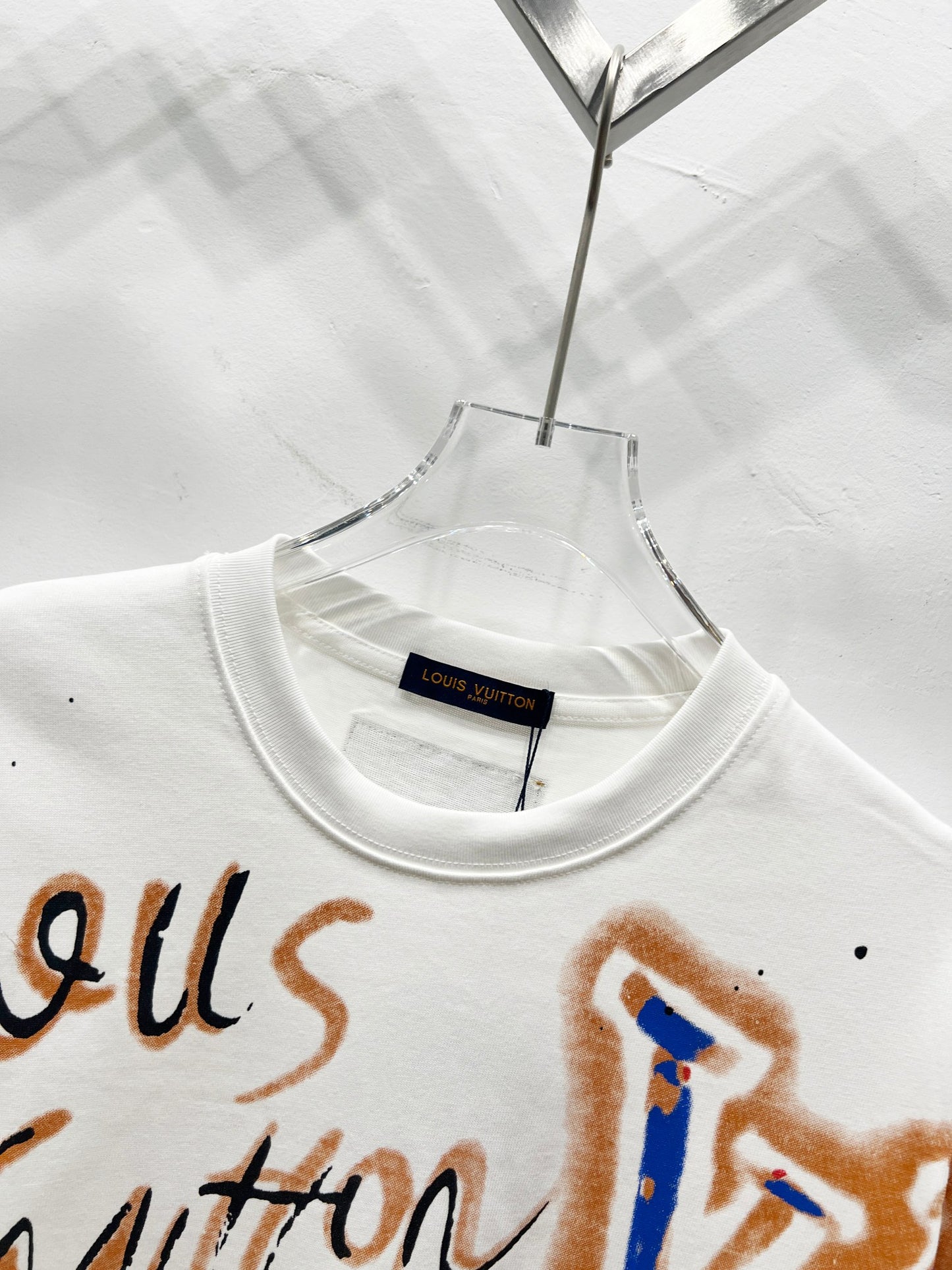 Louis Vuitton Colorful Graffiti Logo T-Shirt – 2025 Summer Collection