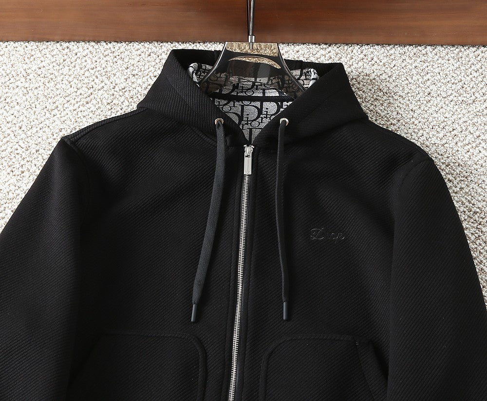 Dior Oblique Monogram Sweatshirt Jacket – 25SS Early Autumn Collection