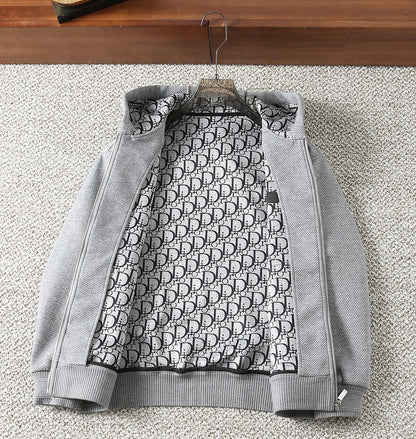 Dior Oblique Monogram Sweatshirt Jacket – 25SS Early Autumn Collection