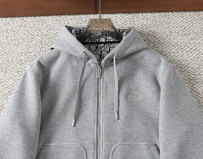 Dior Oblique Monogram Sweatshirt Jacket – 25SS Early Autumn Collection
