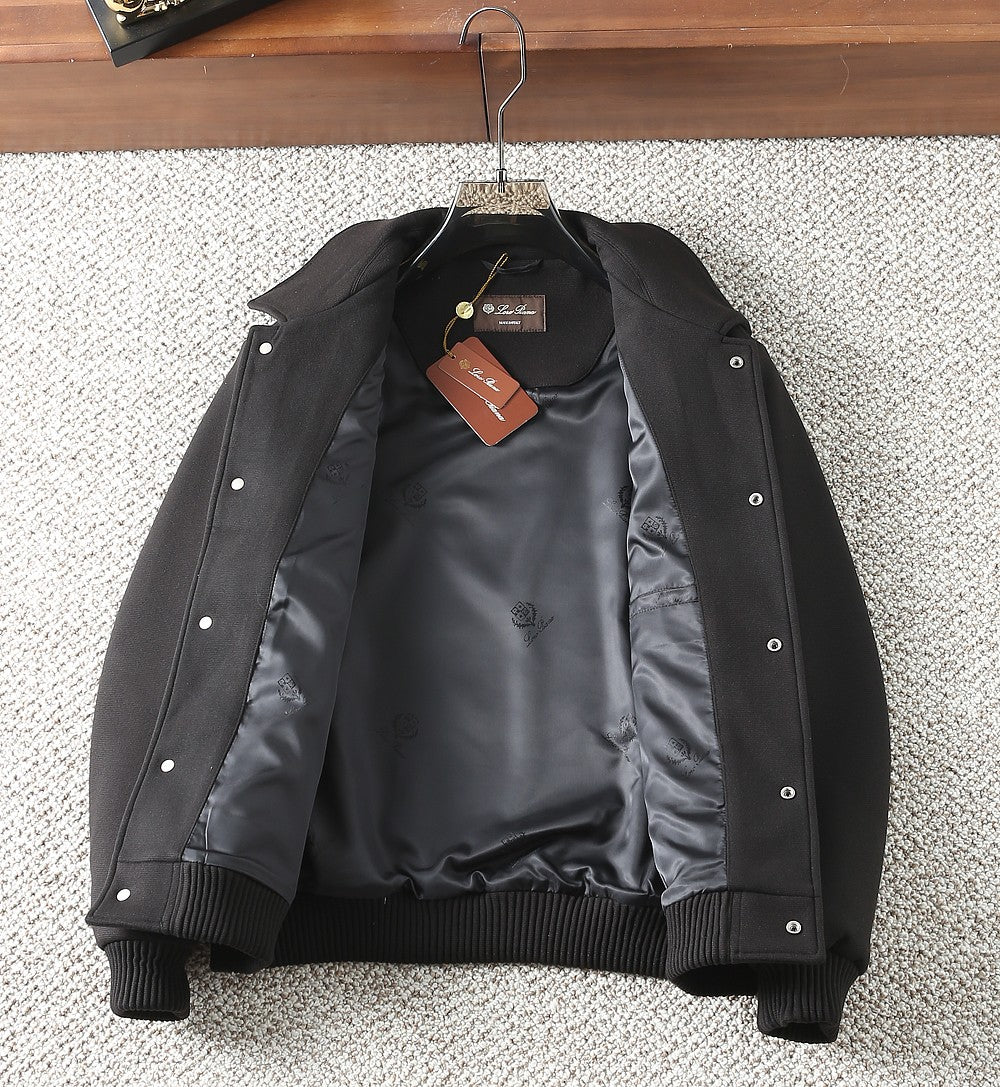 Loro Piana Wool Collared Business Casual Jacket – 2025FW