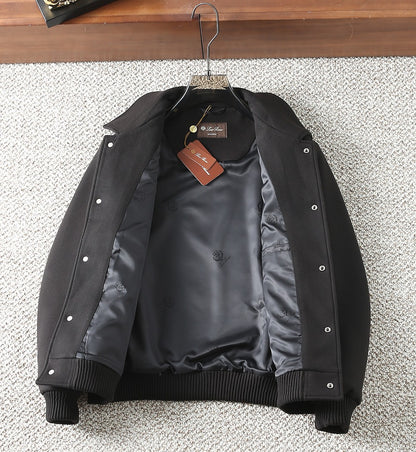 Loro Piana Wool Collared Business Casual Jacket – 2025FW