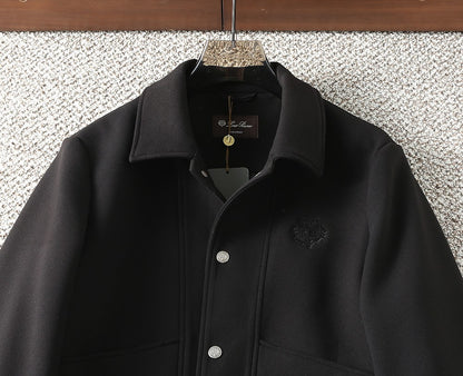 Loro Piana Wool Collared Business Casual Jacket – 2025FW