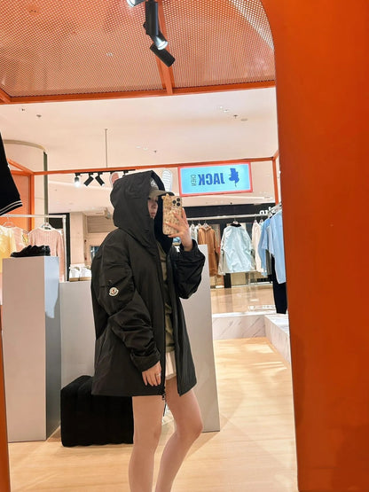 Moncler Classic Maya Hooded Windbreaker Jacket