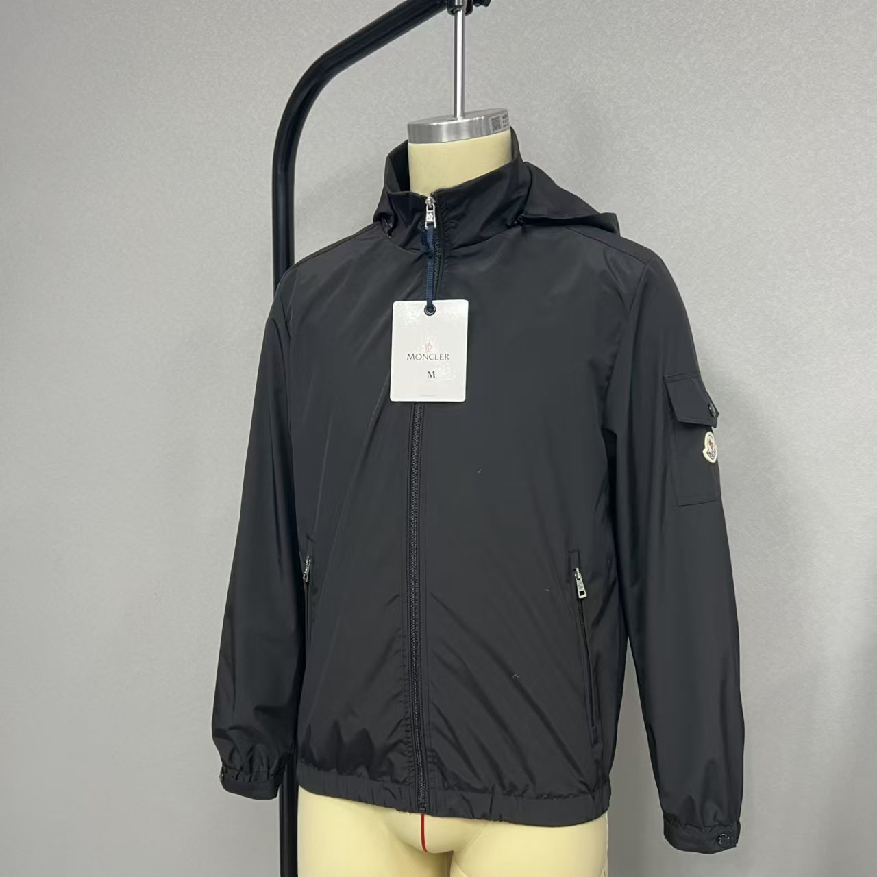 Moncler Classic Maya Hooded Windbreaker Jacket
