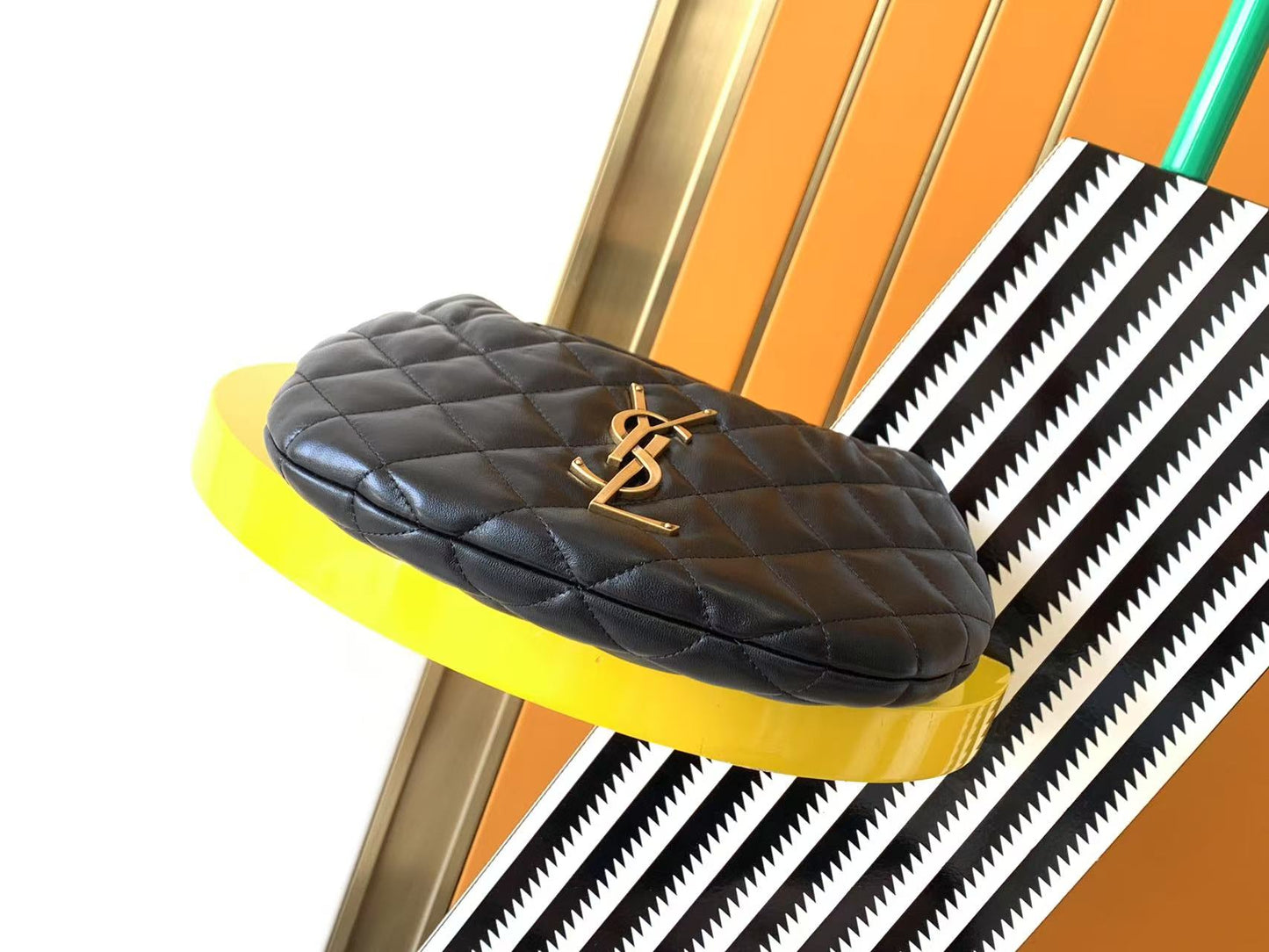 ICARE Baby Lambskin Crescent Bag