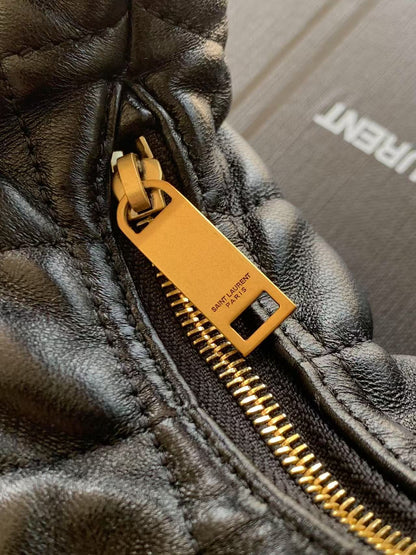 Saint Laurent ICARE Baby Lambskin Crescent Bag