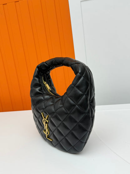 ICARE Nappa Leather Crescent Handbag