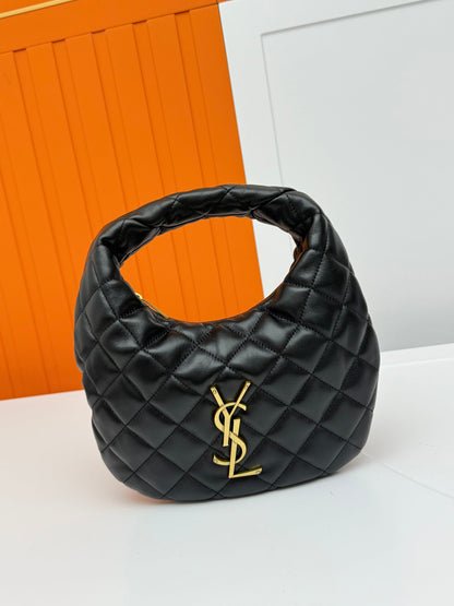 ICARE Nappa Leather Crescent Handbag