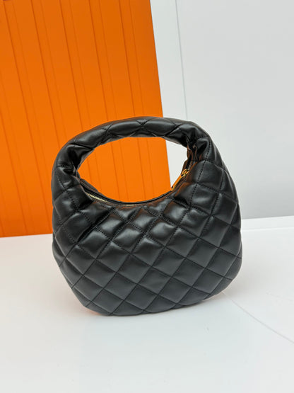 ICARE Nappa Leather Crescent Handbag