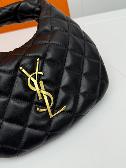 ICARE Nappa Leather Crescent Handbag