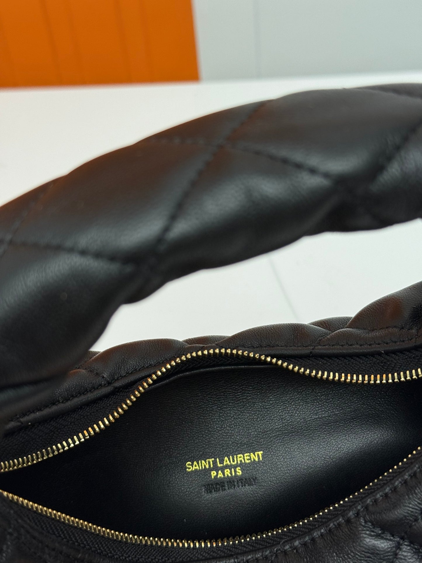 ICARE Nappa Leather Crescent Handbag