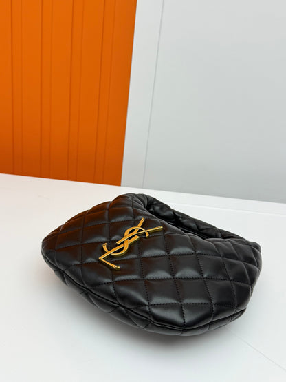 ICARE Nappa Leather Crescent Handbag