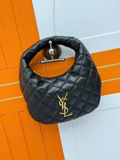 ICARE Nappa Leather Crescent Handbag