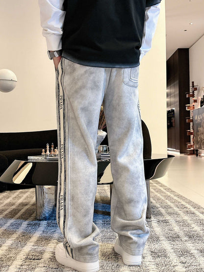 Prada Classic Logo Casual Pants – 2025FW