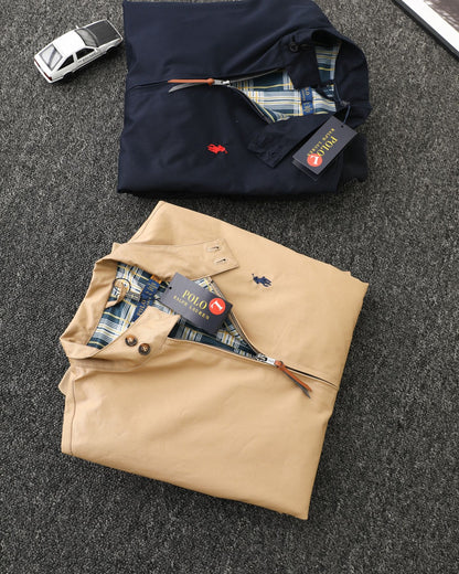 Ralph Lauren Old Money Stand-Collar Workwear Jacket
