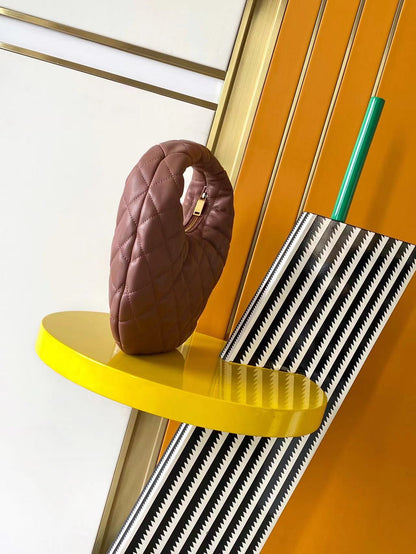 Saint Laurent ICARE Baby Lambskin Crescent Bag