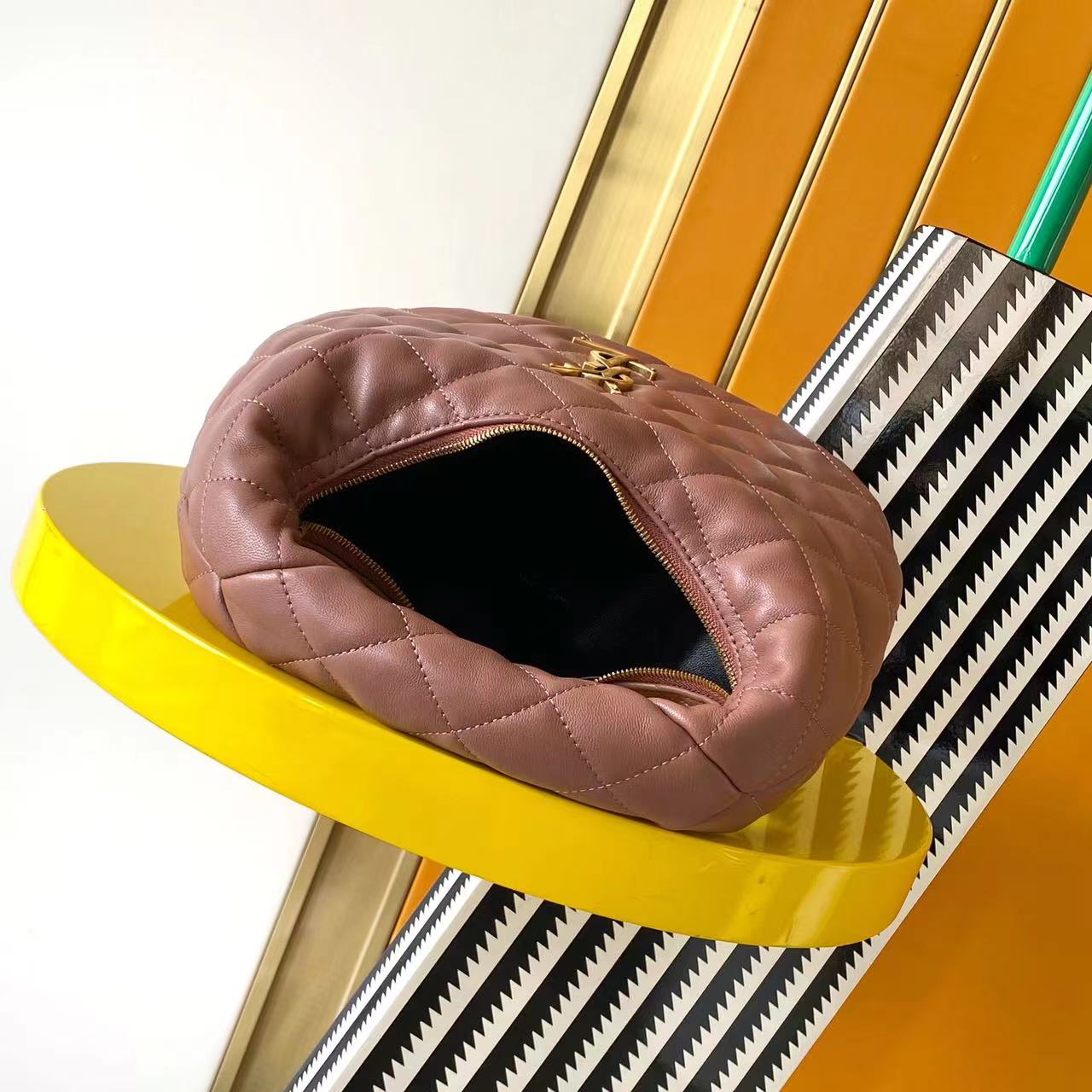 Saint Laurent ICARE Baby Lambskin Crescent Bag