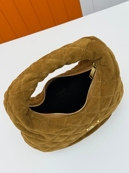 ICARE Baby Suede Crescent Bag