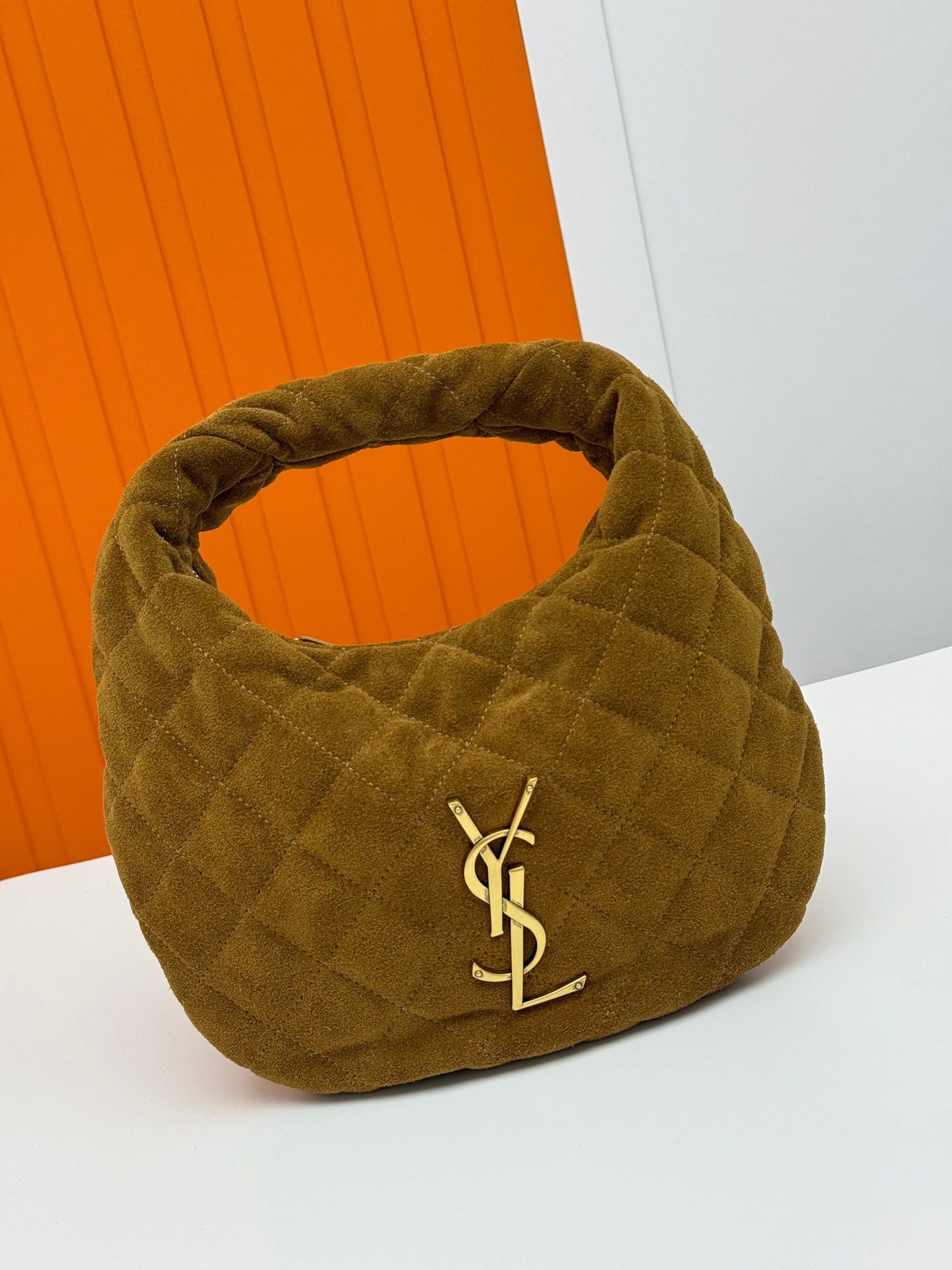 ICARE Baby Suede Crescent Bag