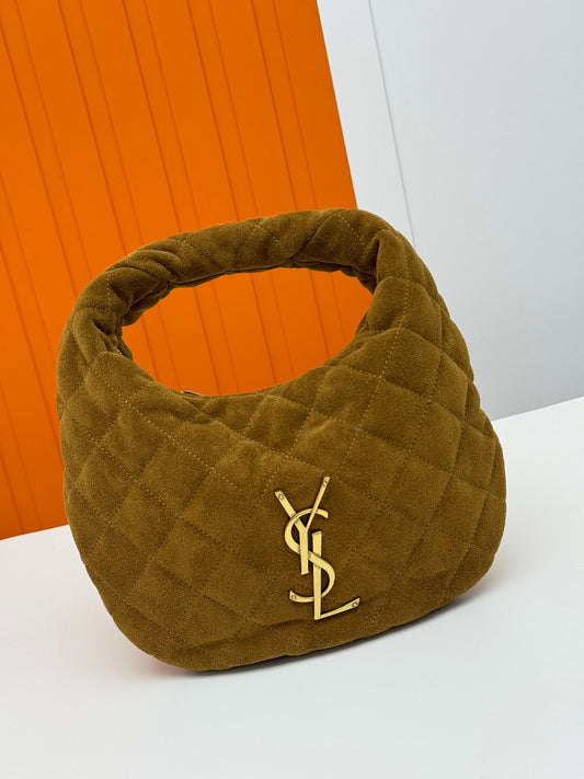 ICARE Baby Suede Crescent Bag