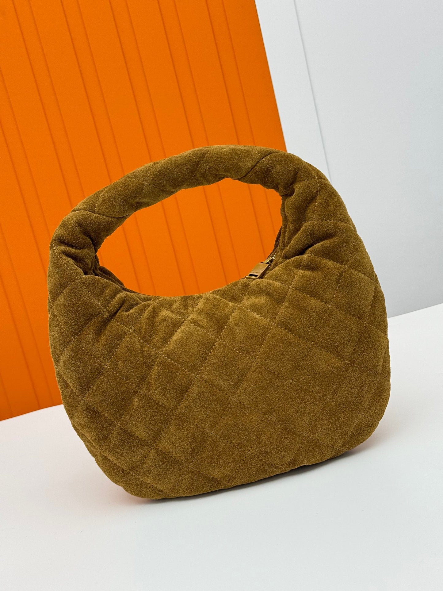 ICARE Baby Suede Crescent Bag