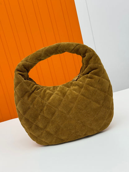 ICARE Baby Suede Crescent Bag