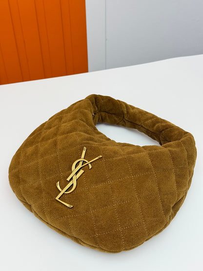 ICARE Baby Suede Crescent Bag