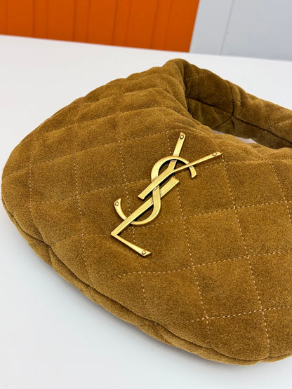 ICARE Baby Suede Crescent Bag